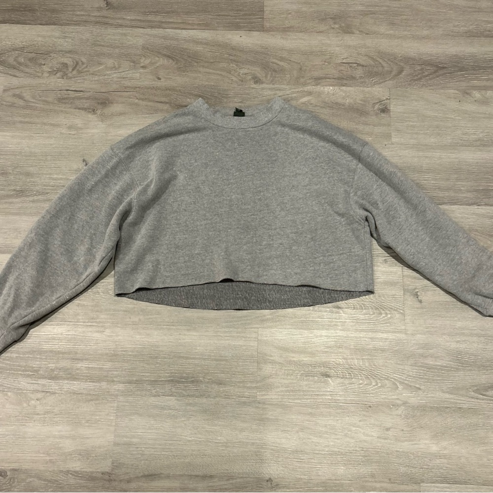 Wild Fable Gray Cropped Sweatshirt